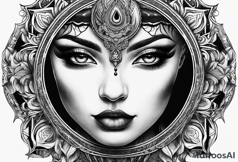 Third eye, smoke tattoo idea