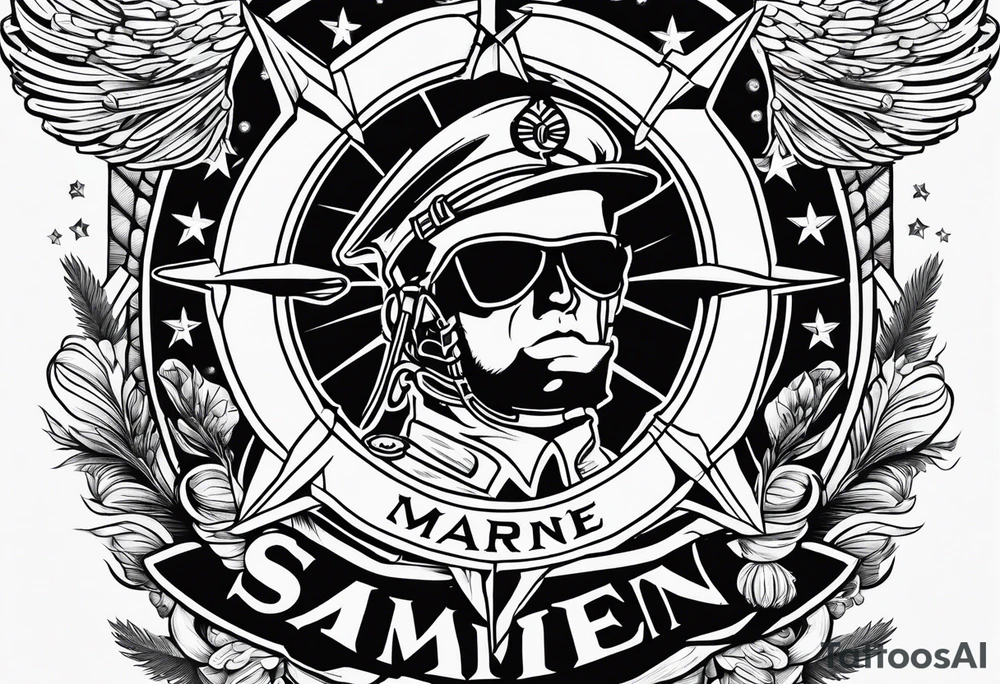 United States Marine tattoo idea