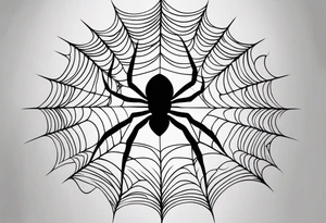Spider web tattoo idea