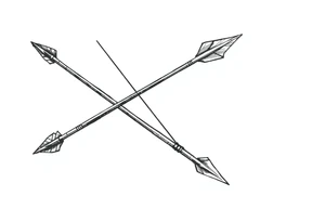 Bow arrow tattoo idea