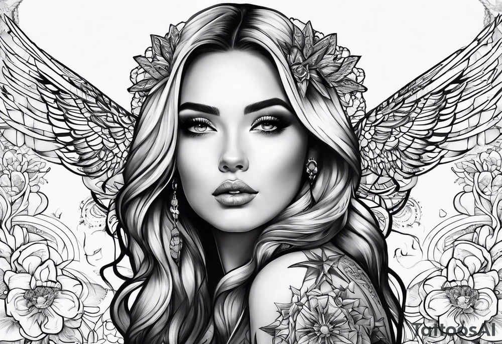 A star in the sky tattoo idea