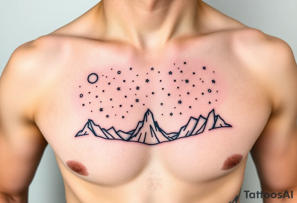 Night sky tattoo idea