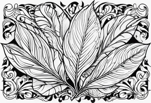 Leaf tattoo idea