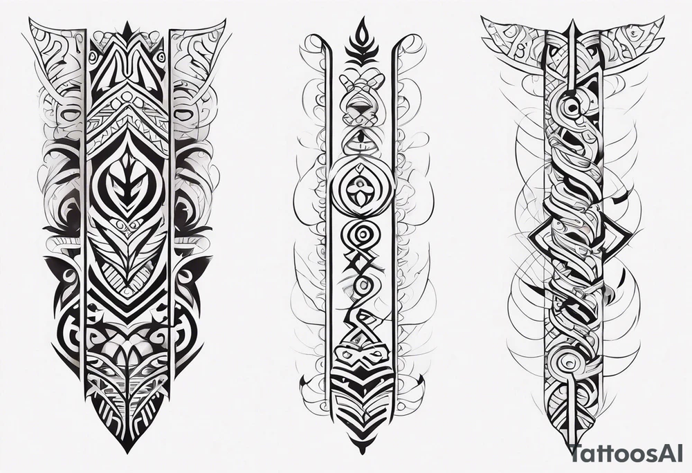 maori tribal  spine tattoo tattoo idea