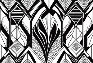 Art Deco Patterns STRIPES tattoo idea