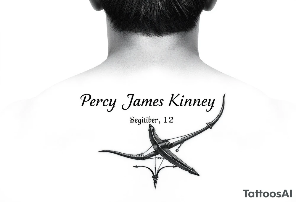 Percy James Kinney, Sagittarius, Born December 16th 1991 tattoo idea