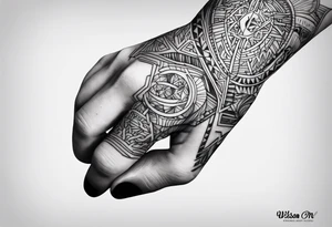 Wilson on my right hand tattoo idea