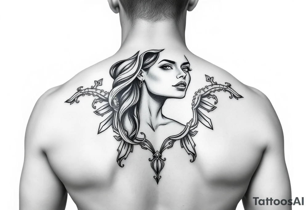 Hot saint Barbra tattoo idea