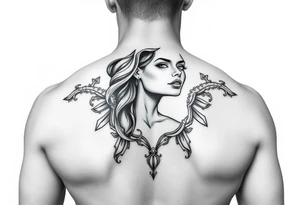 Hot saint Barbra tattoo idea