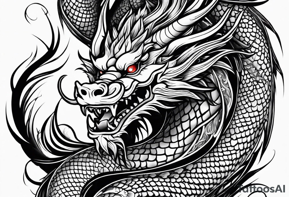 Traditional Chinese Dragon tattoo idea