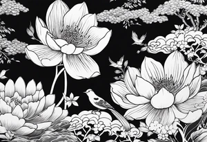 TOILE PATTERN tattoo idea