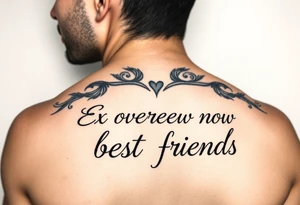 Ex lovers now best friends tattoo idea