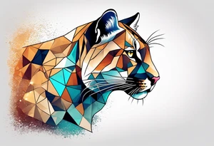 puma stalking tattoo idea