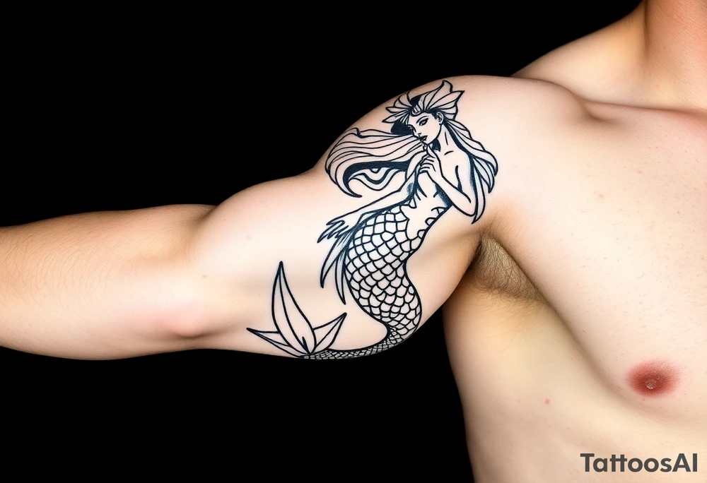 mermaid tattoo idea