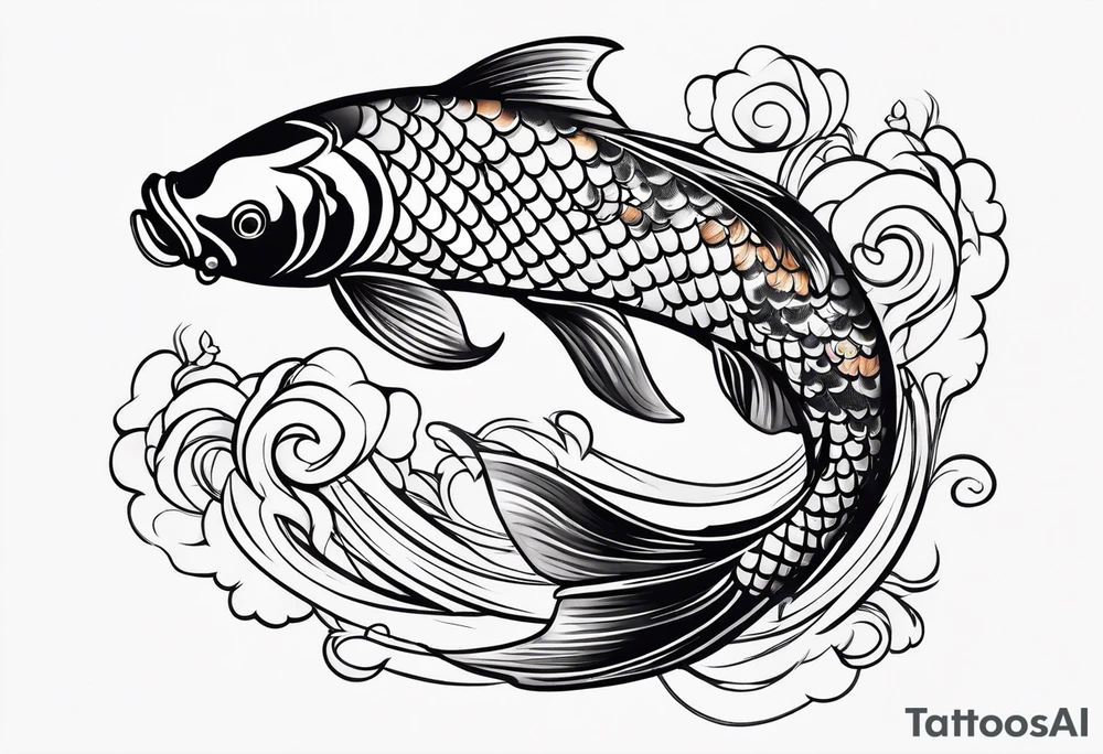 koi fish tattoo idea