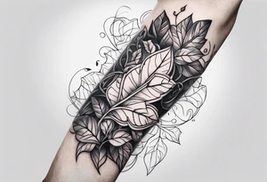 Ivy wrapped around arm tattoo idea