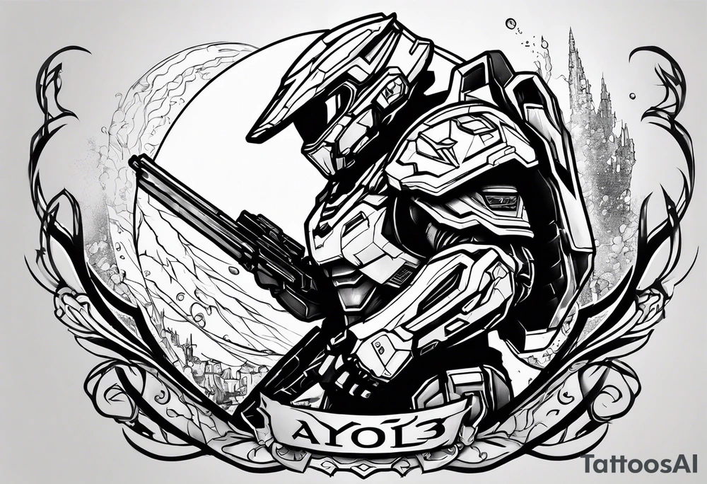 halo 3 ghost tattoo idea