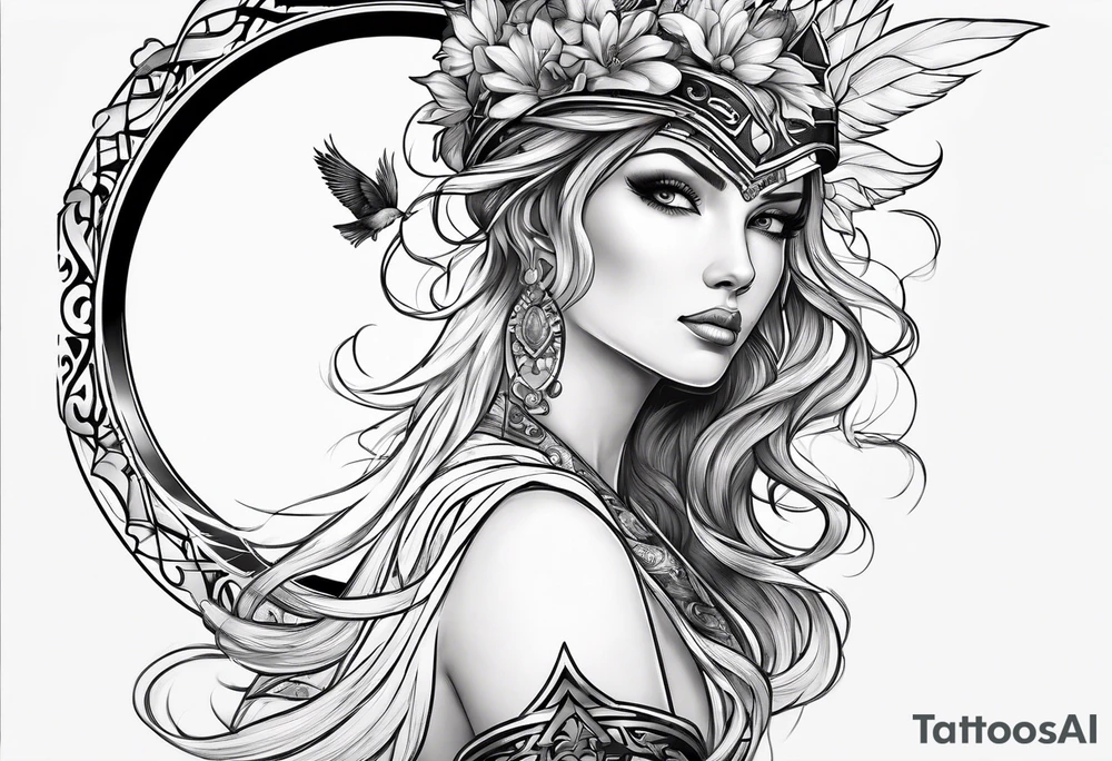 A symbol that emphasizes intelligence, strength and determination. tattoo idea
