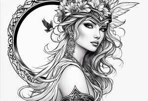 A symbol that emphasizes intelligence, strength and determination. tattoo idea