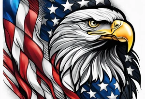 American flag tattoo idea