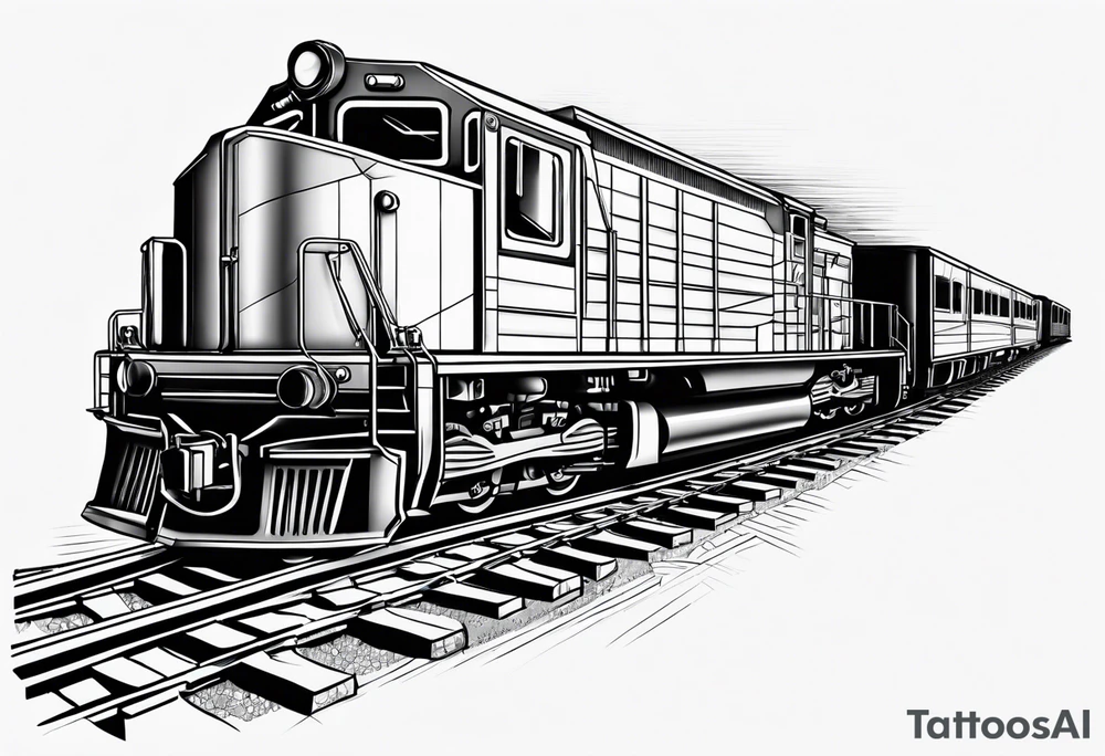 Train tracks tattoo idea