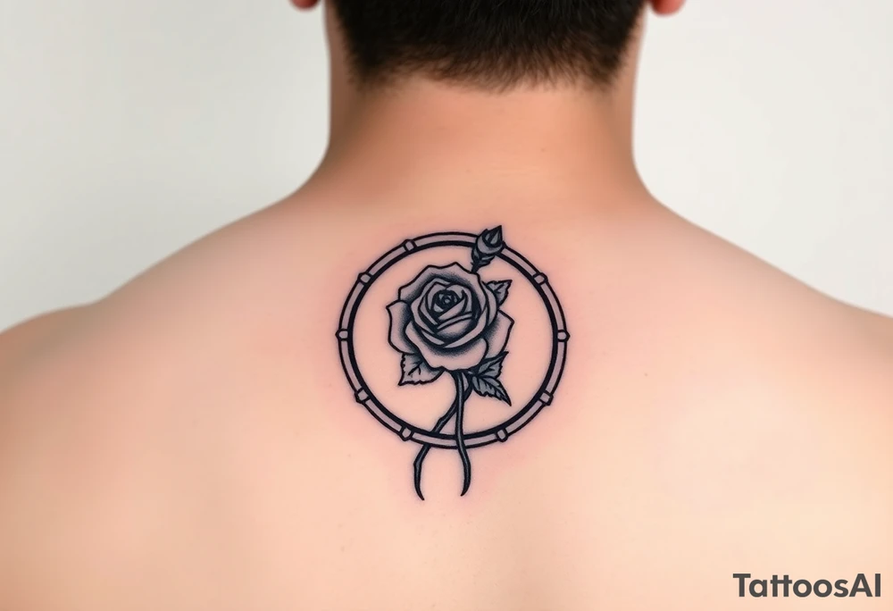 Snare drum with rose tattoo idea
