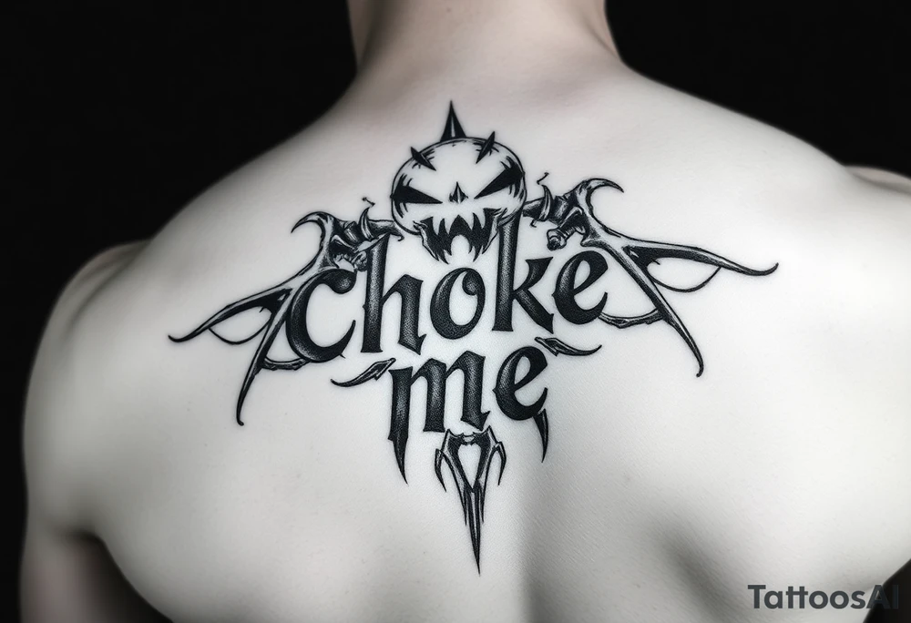 Choke me tattoo idea