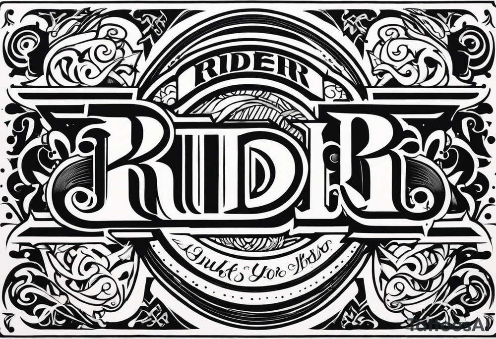 RIDER tattoo idea