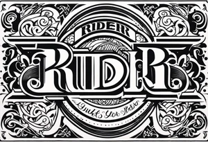 RIDER tattoo idea