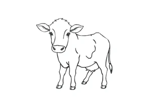 small black and white patched cow tattoo idea