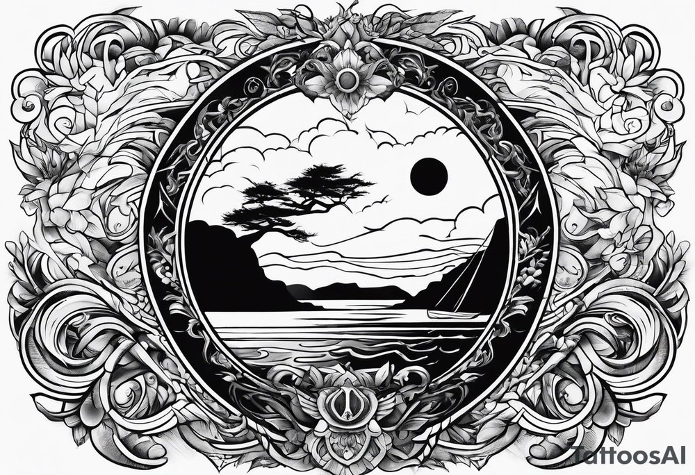 An adventure to live, battle to fight, beauty to love tattoo idea
