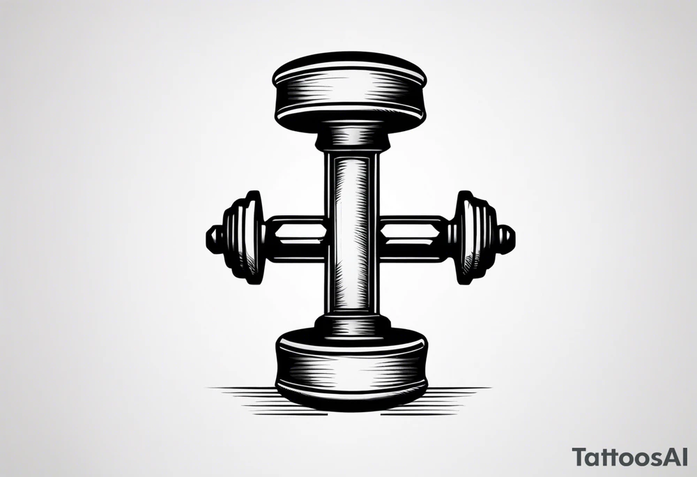 Dumbell tattoo idea