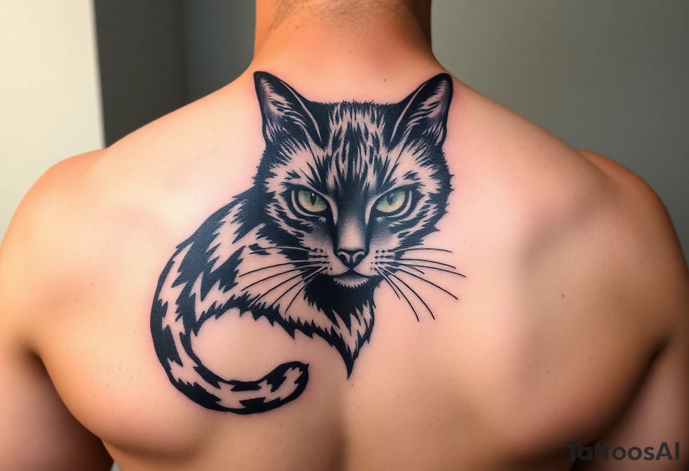 Black Cat tattoo idea