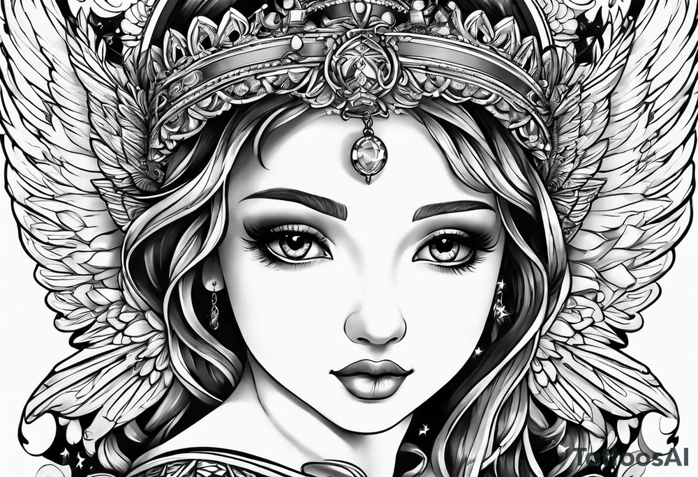 Small angel tatto tattoo idea