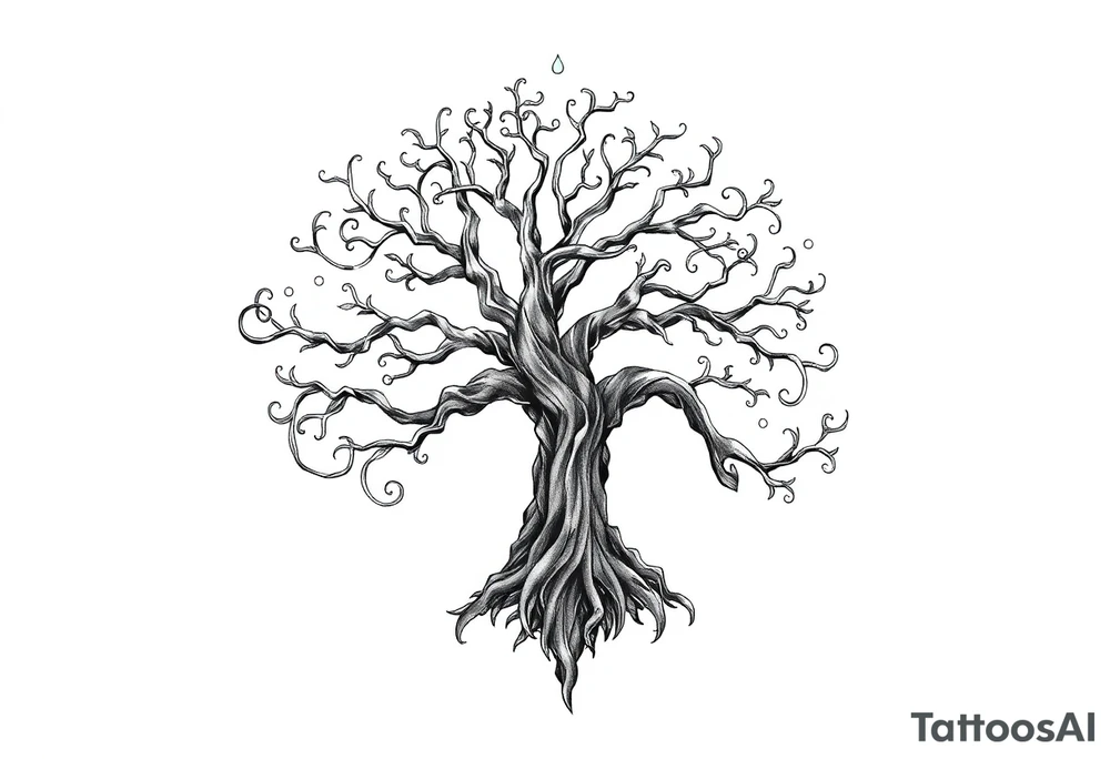 Irish shoulder tattoo, that is non-religious and has a Celtic tree tattoo idea