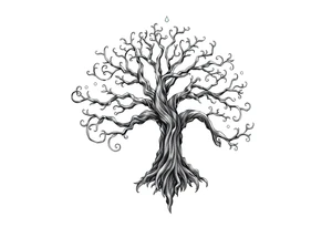 Irish shoulder tattoo, that is non-religious and has a Celtic tree tattoo idea