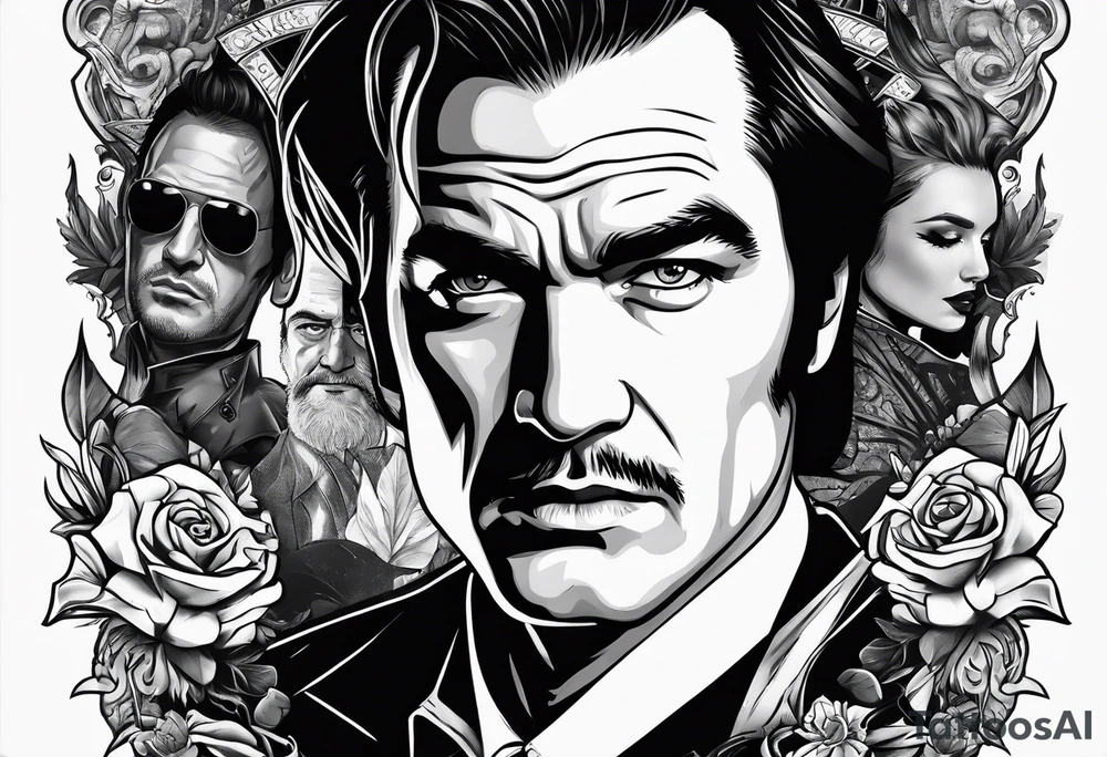 tarantino movies mash up tattoo idea