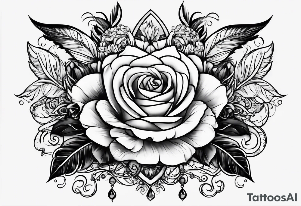 The words No vanity tattoo idea