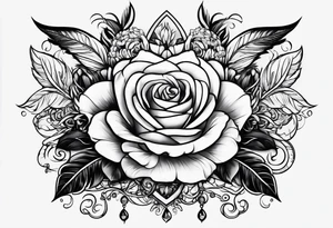 The words No vanity tattoo idea