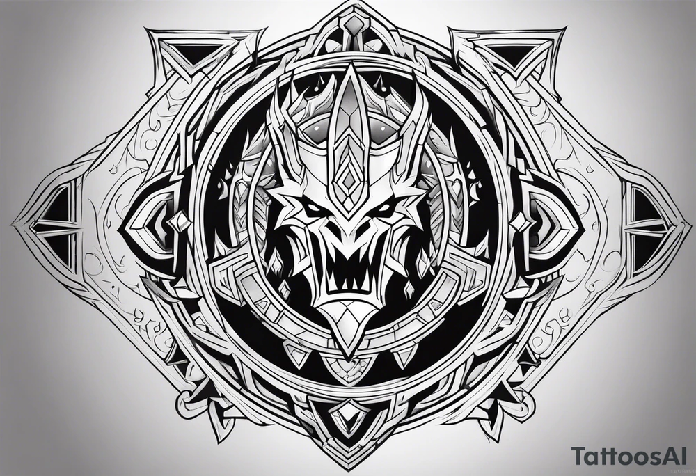 World of Warcraft Horde Holy Paladin Character tattoo tattoo idea