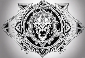 World of Warcraft Horde Holy Paladin Character tattoo tattoo idea