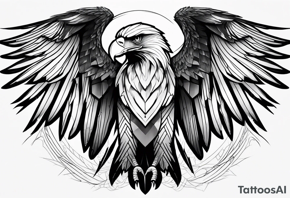 majestic eagle tattoo idea