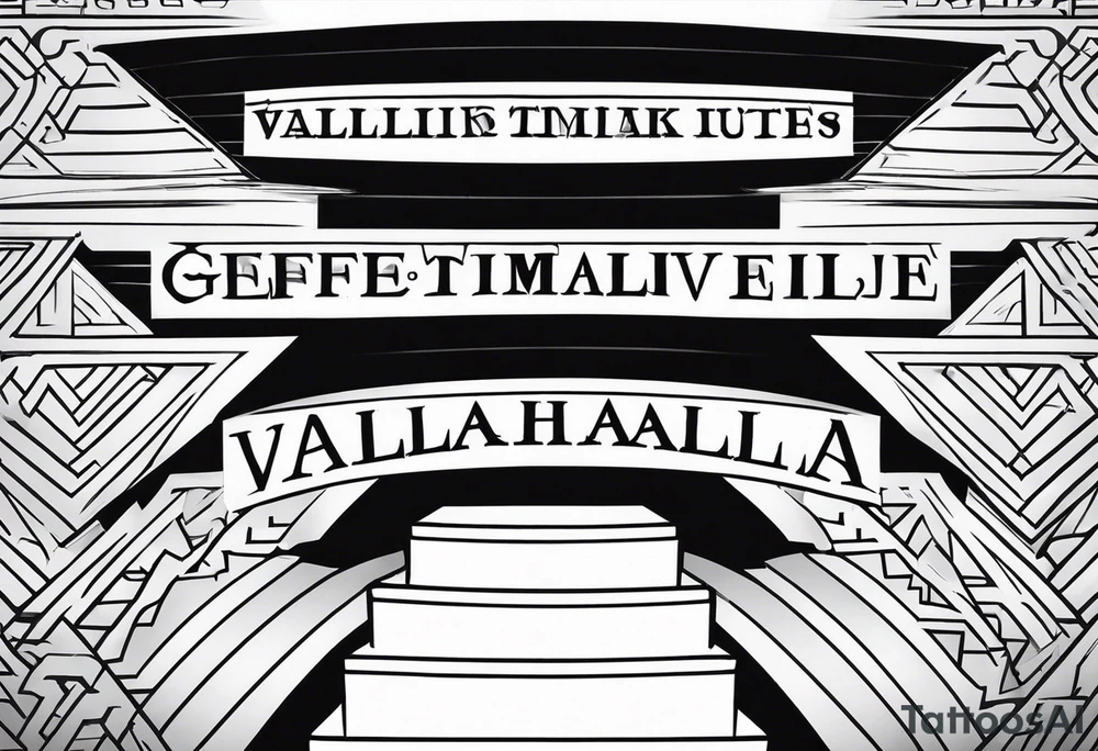 Valhalla stairs tattoo idea