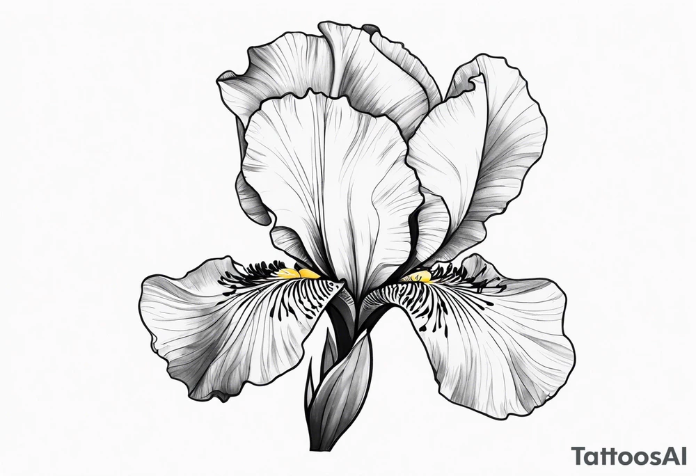 An iris flower band around the bicep tattoo idea