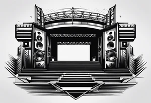 Truss, music, mix stadion, faders, reprobox tattoo idea