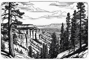 Bryce canyon national park, forearm tattoo idea