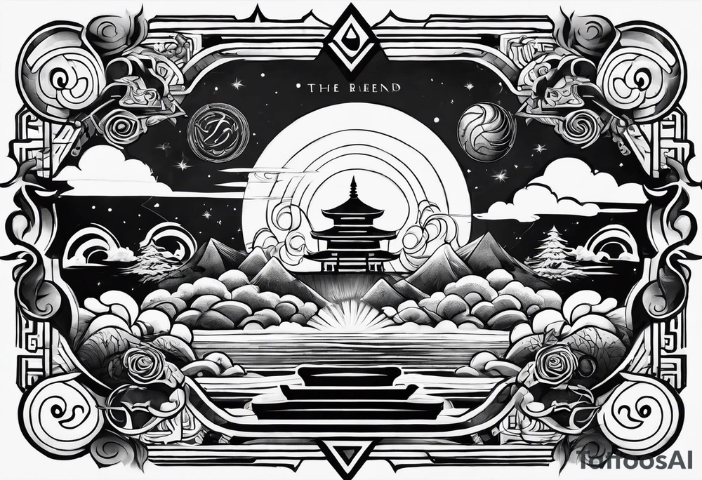 avatar the last airbender elements tattoo idea