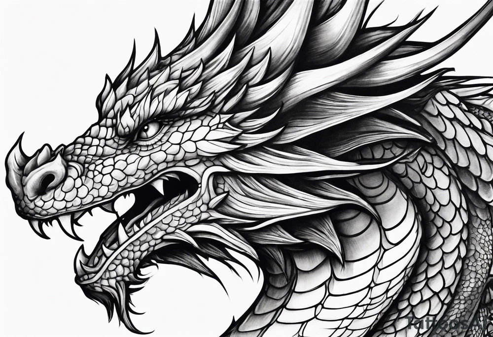 Dragon sleeve tattoo idea
