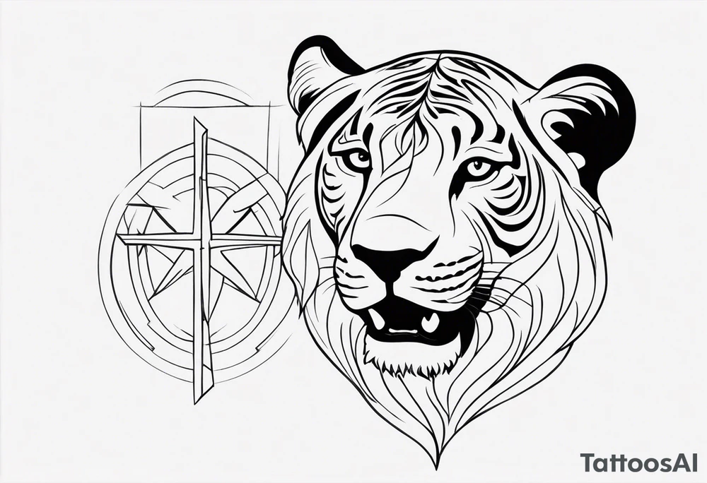 Faça um leão tattoo idea
