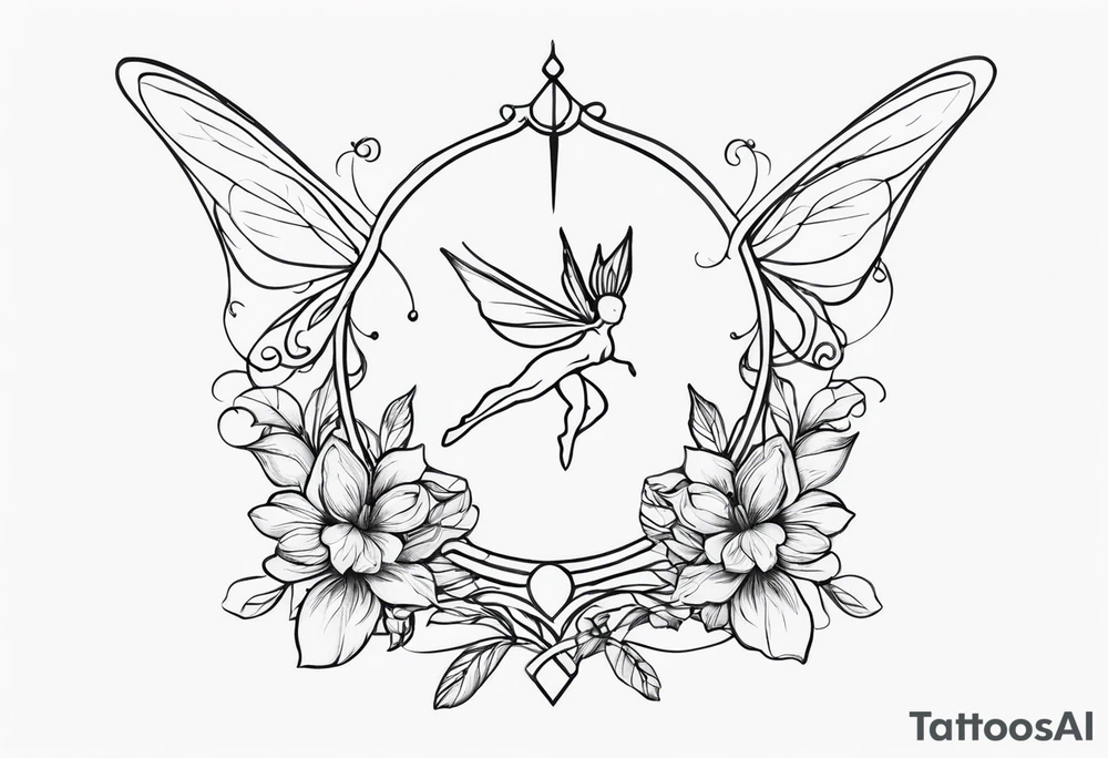 The word "ft" but with a fairy tattoo idea